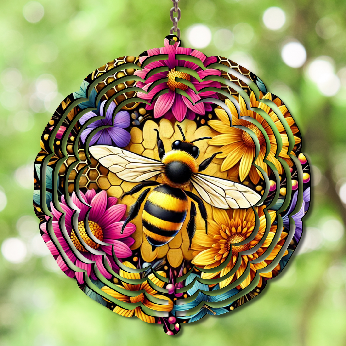 Honey Bee Wind Spinner