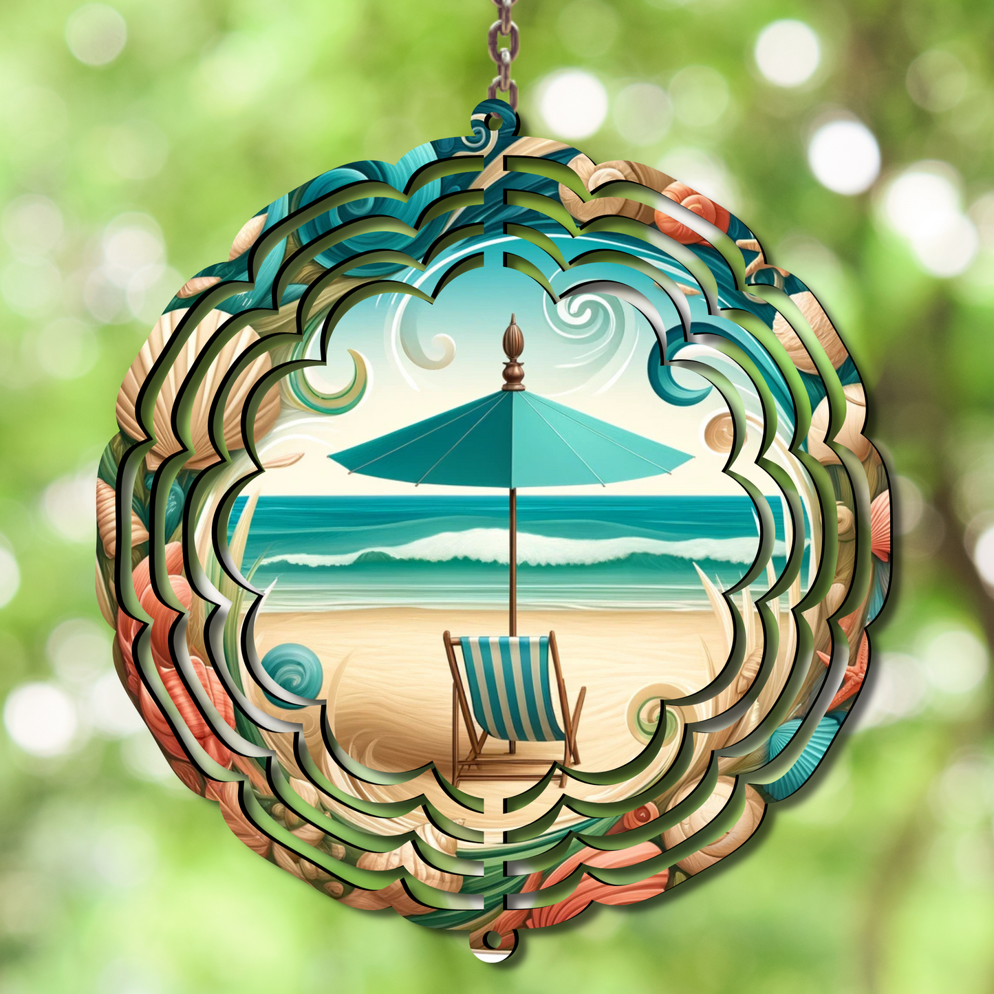 Beach Vibes Wind Spinner