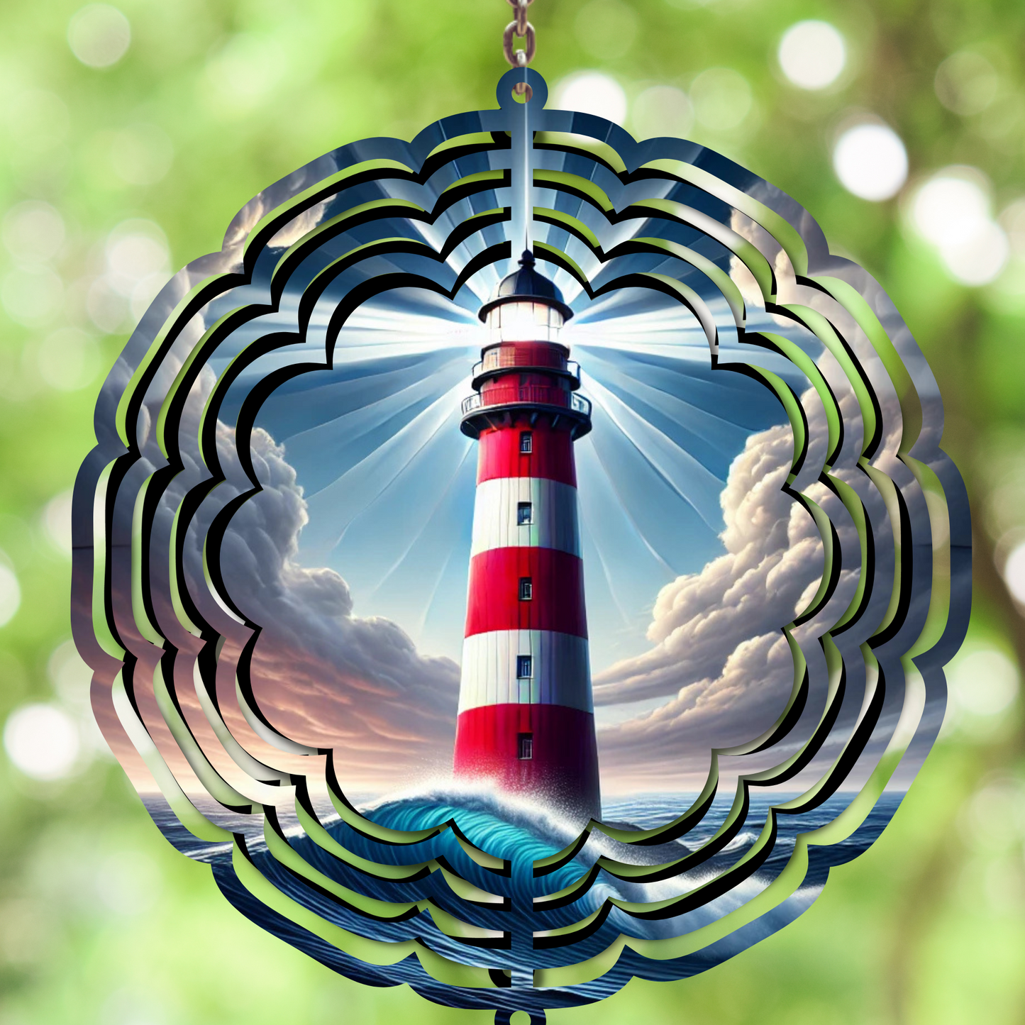 Lighthouse Wind Spinner