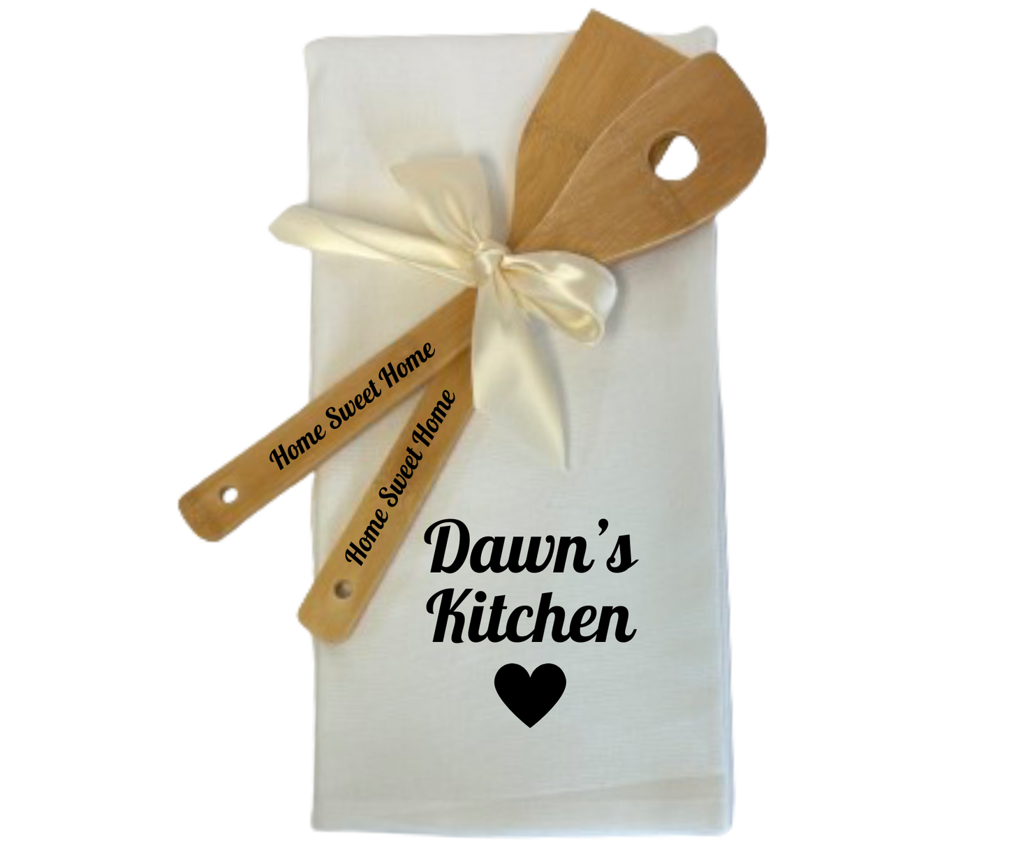 Personalized Kitchen Towel Set Gift Box