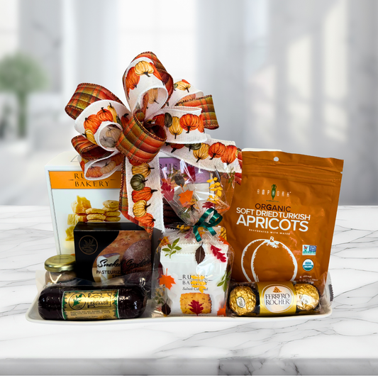 Yummy Harvest Tray Gift Basket