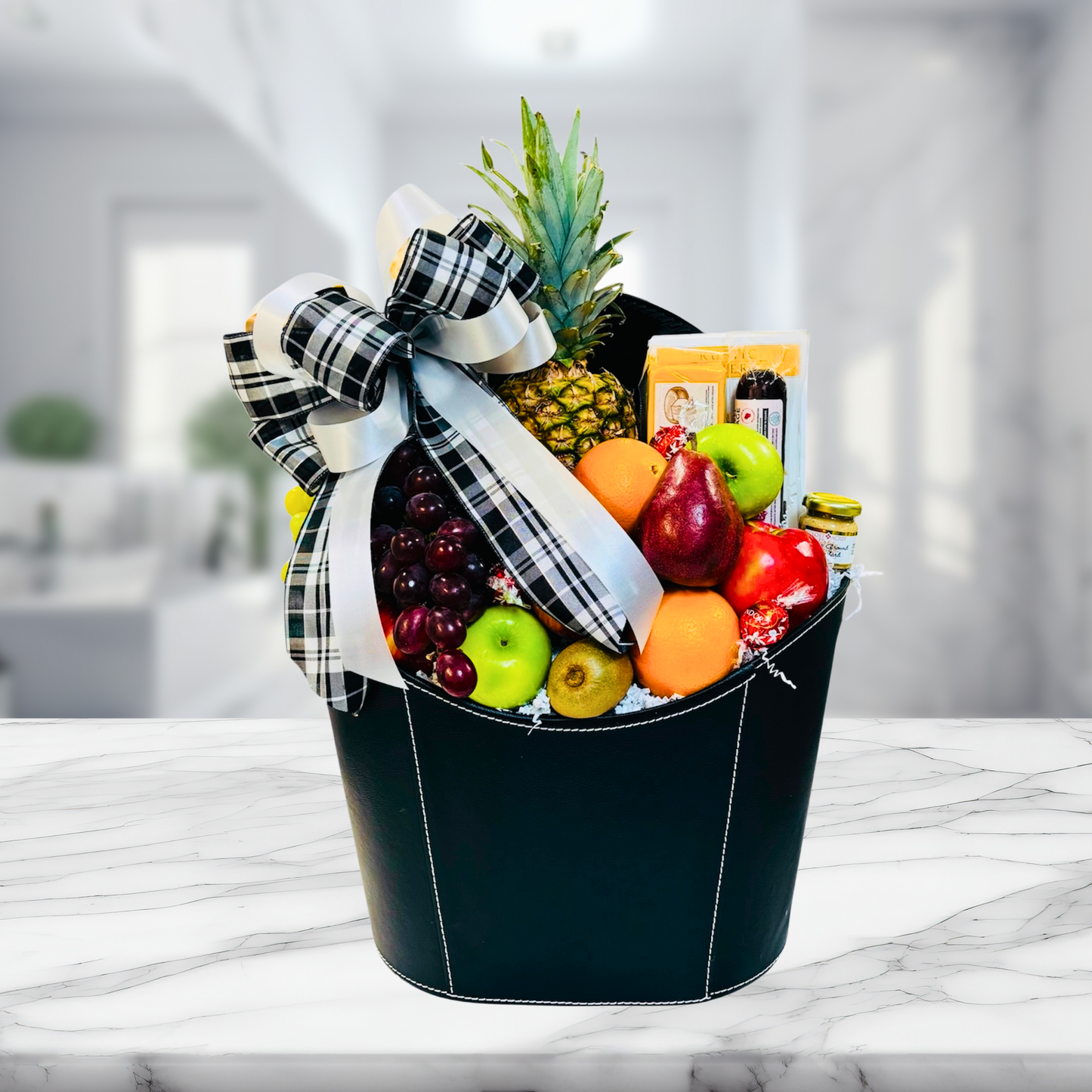 Luxury Gourmet Fruit and Cheese Gift Basket